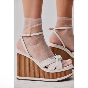 Free People The Moment Sheer Socks 2 Pairs in Terra Cottall